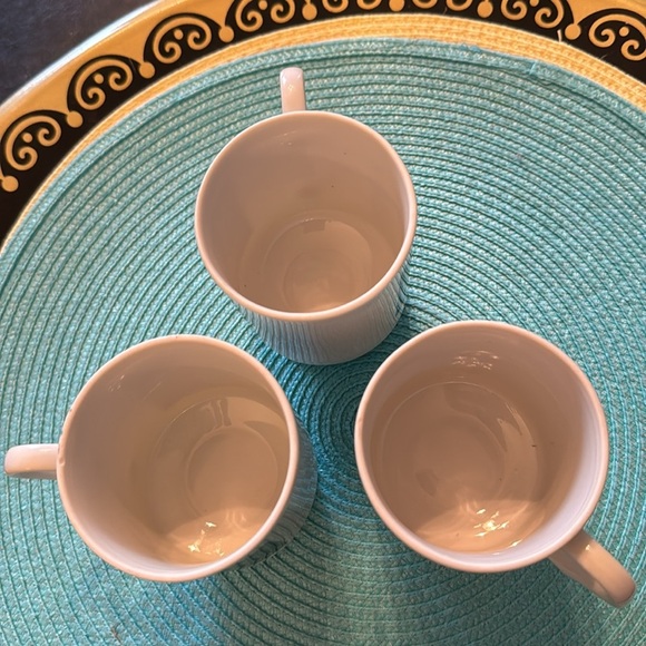 Vintage Morton Salt Pedestal Coffee Cups - set of 3 - Picture 3 of 5